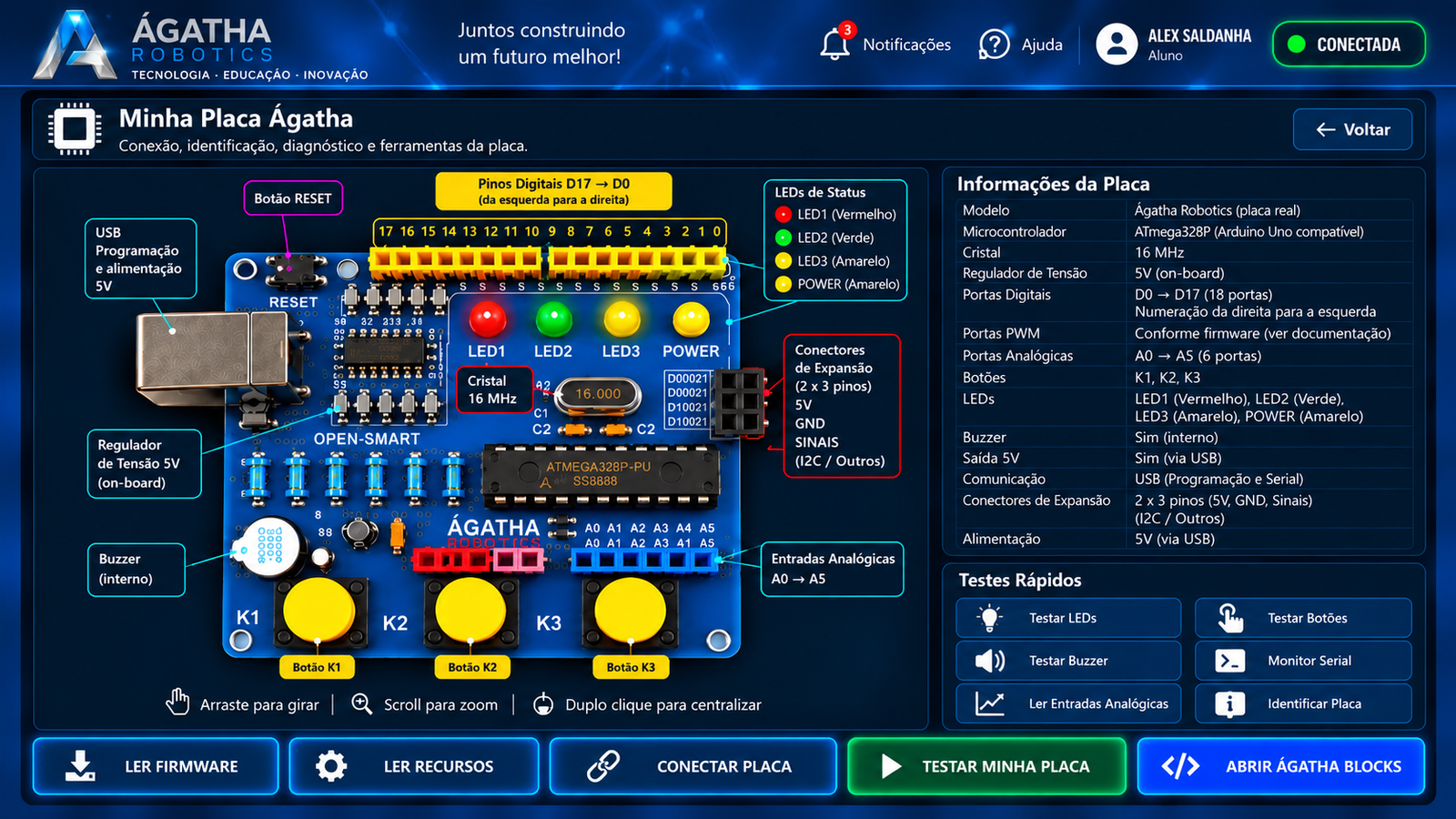 Placa Ágatha Robotics